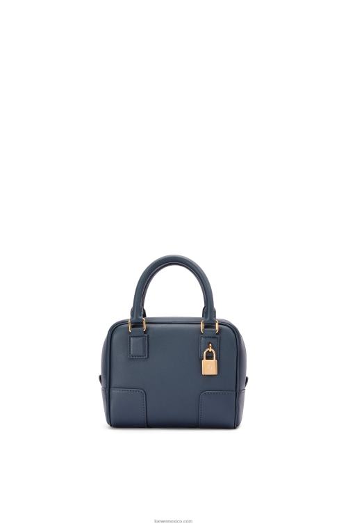 azul ónix Bolso amazona 16 cuadrado de piel de becerro napa Loewe R8J8Z158 mujer