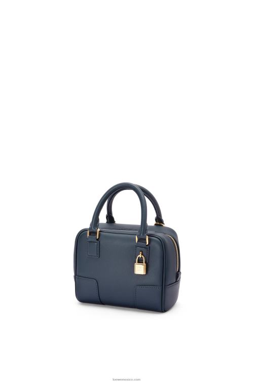 azul ónix Bolso amazona 16 cuadrado de piel de becerro napa Loewe R8J8Z158 mujer