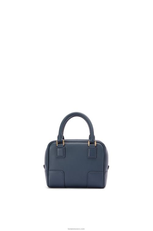 azul ónix Bolso amazona 16 cuadrado de piel de becerro napa Loewe R8J8Z158 mujer