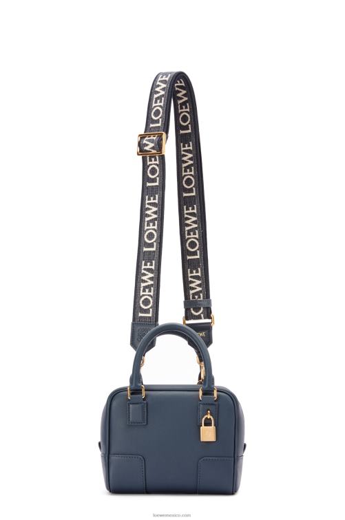 azul ónix Bolso amazona 16 cuadrado de piel de becerro napa Loewe R8J8Z158 mujer