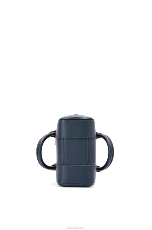 azul ónix Bolso amazona 16 cuadrado de piel de becerro napa Loewe R8J8Z158 mujer