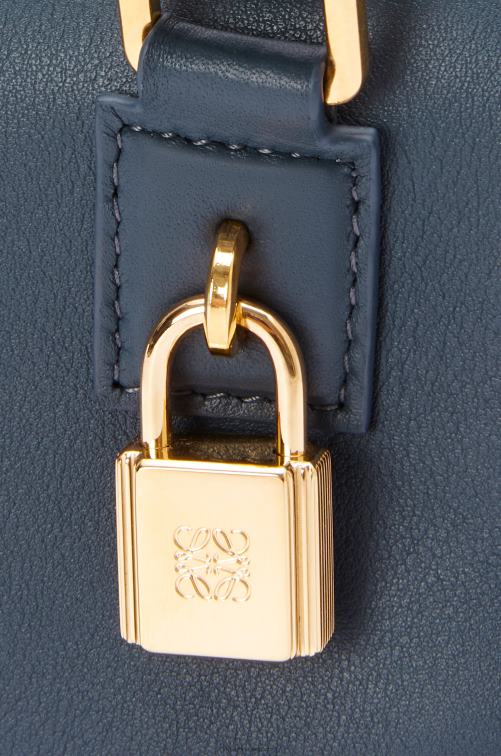 azul ónix Bolso amazona 16 cuadrado de piel de becerro napa Loewe R8J8Z158 mujer