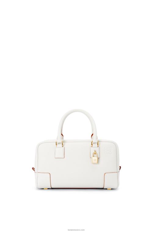 blanco suave Bolso amazona 23 de suave piel de becerro graneada Loewe R8J8Z151 mujer