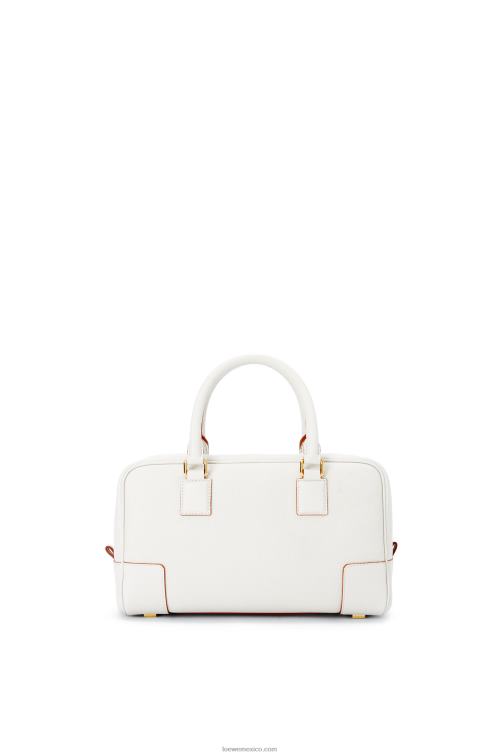 blanco suave Bolso amazona 23 de suave piel de becerro graneada Loewe R8J8Z151 mujer