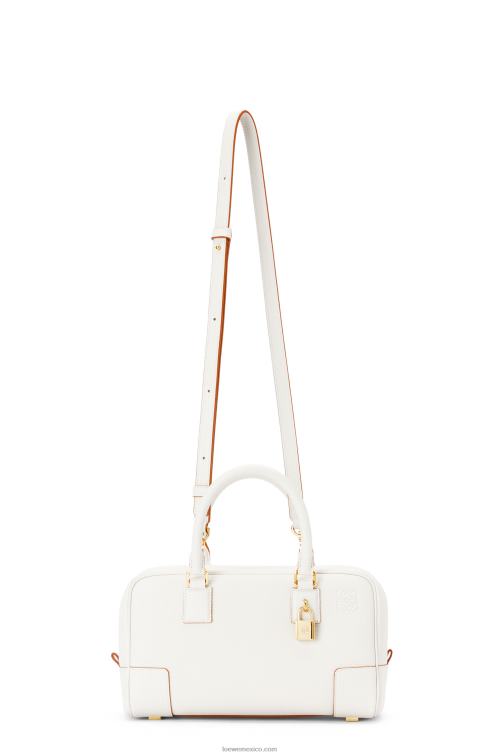 blanco suave Bolso amazona 23 de suave piel de becerro graneada Loewe R8J8Z151 mujer