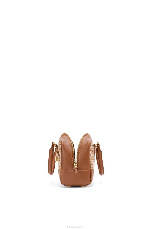 bronceado/pacana amazona 23 en anagrama jacquard y piel de becerro Loewe R8J8Z162 mujer
