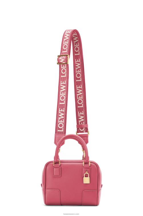 ciruela Bolso amazona 16 cuadrado de piel de becerro napa Loewe R8J8Z159 mujer