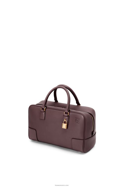 ciruela pasa bolso amazona 28 de piel de becerro napa Loewe R8J8Z173 mujer