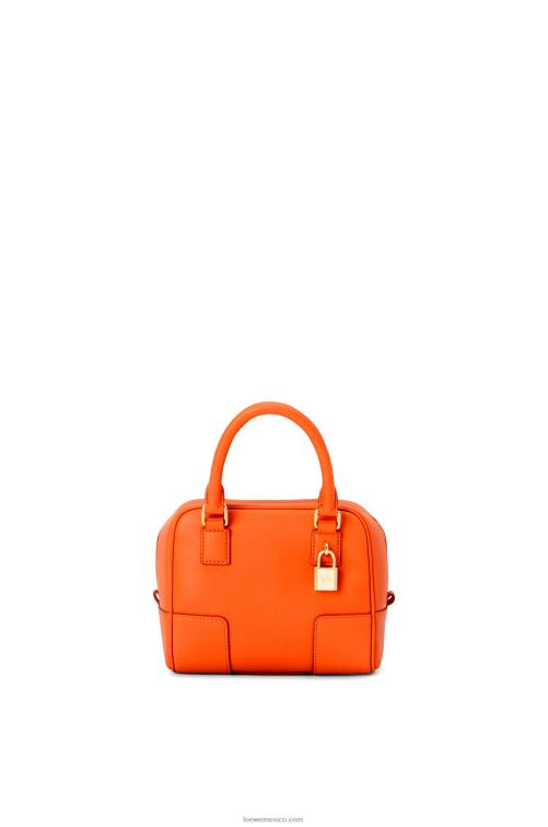 naranja Bolso amazona 16 cuadrado de piel de becerro napa Loewe R8J8Z145 mujer