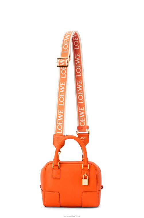 naranja Bolso amazona 16 cuadrado de piel de becerro napa Loewe R8J8Z145 mujer