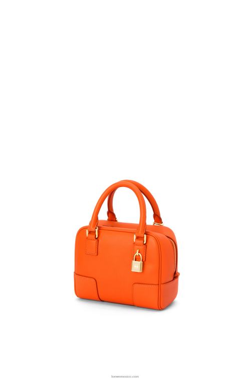 naranja Bolso amazona 16 cuadrado de piel de becerro napa Loewe R8J8Z145 mujer