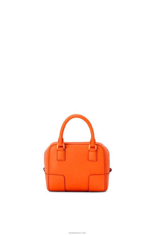 naranja Bolso amazona 16 cuadrado de piel de becerro napa Loewe R8J8Z145 mujer