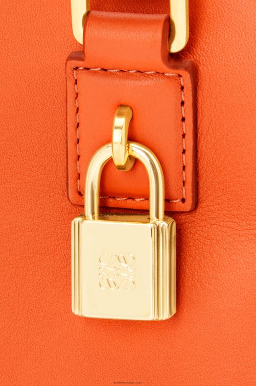 naranja Bolso amazona 16 cuadrado de piel de becerro napa Loewe R8J8Z145 mujer