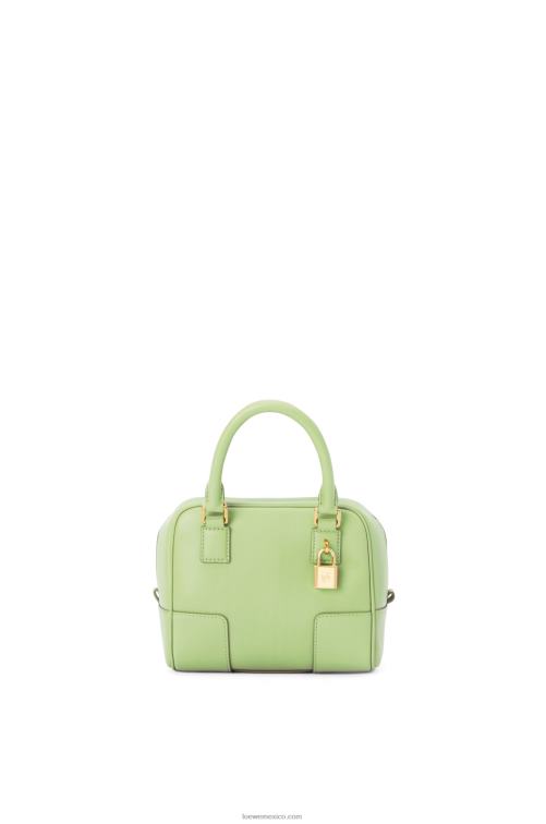 verde pálido claro Bolso amazona 16 cuadrado de piel de becerro napa Loewe R8J8Z137 mujer