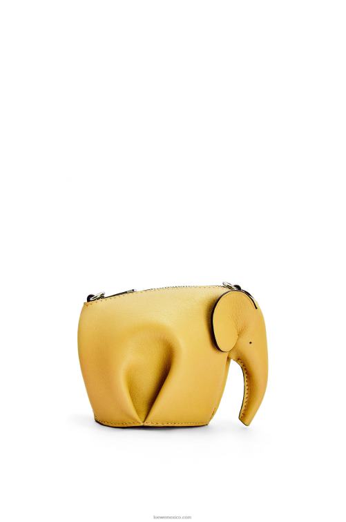amarillo bolsa de elefante en piel de becerro clásica Loewe R8J8Z557 mujer