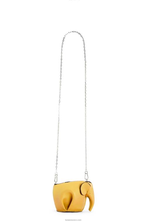 amarillo bolsa de elefante en piel de becerro clásica Loewe R8J8Z557 mujer