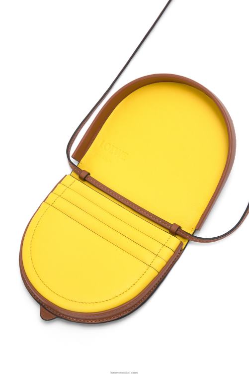 broncearse bolso pequeño con anagrama en el talón de piel de becerro clásica Loewe R8J8Z619 mujer
