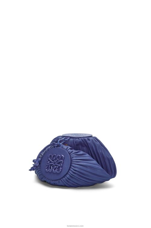 glaseado de color morado oscuro bolsito pulsera en napa plisada Loewe R8J8Z601 mujer