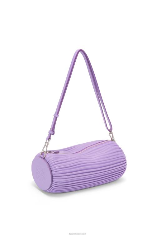 malva claro bolsito pulsera en napa plisada Loewe R8J8Z376 mujer