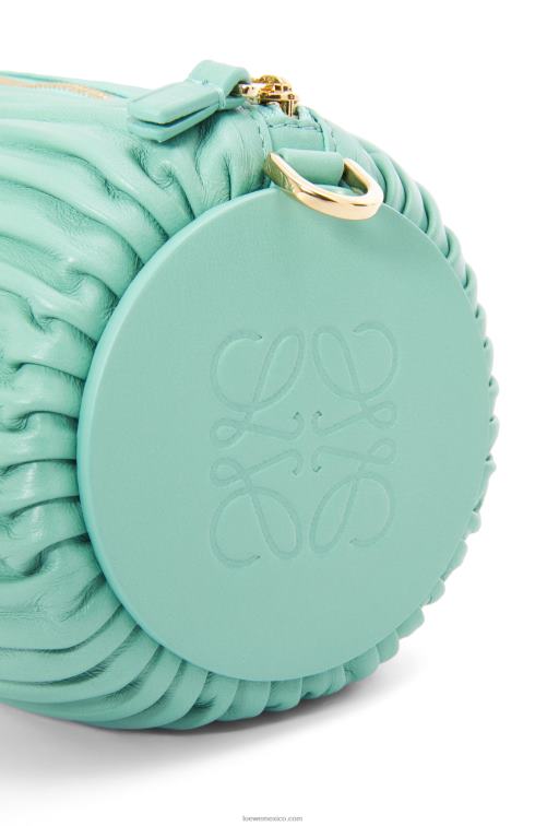 menta fresca bolsito pulsera en napa plisada Loewe R8J8Z398 mujer