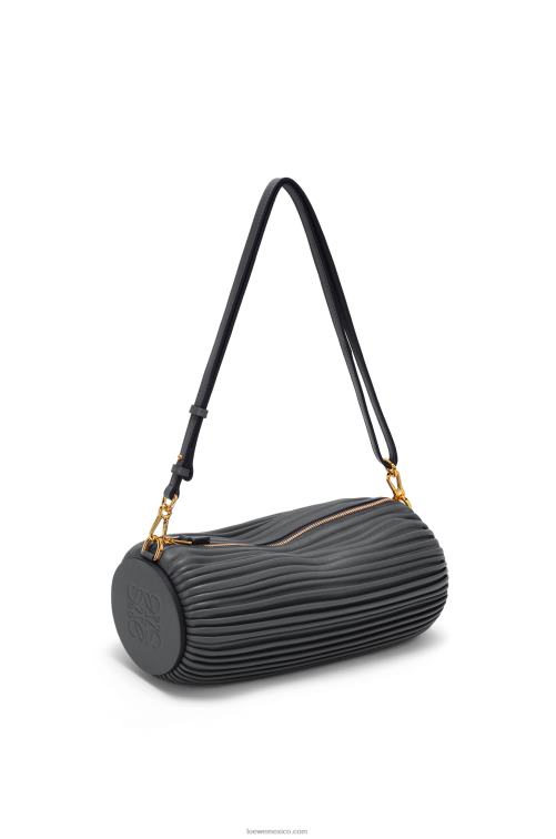 negro bolsito pulsera en napa plisada Loewe R8J8Z632 mujer