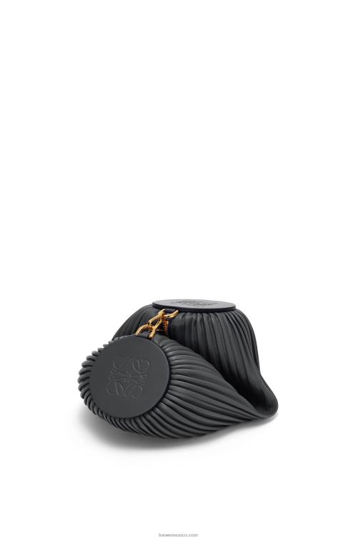 negro bolsito pulsera en napa plisada Loewe R8J8Z632 mujer