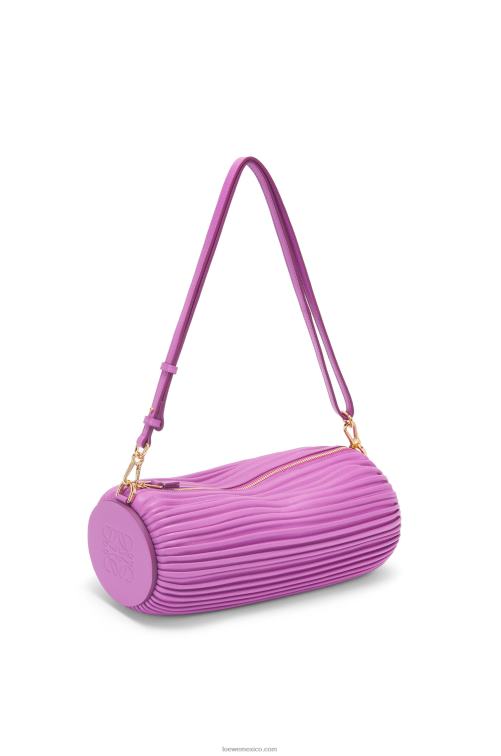 púrpura brillante bolsito para pulsera de piel de becerro napa Loewe R8J8Z598 mujer