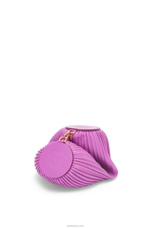 púrpura brillante bolsito para pulsera de piel de becerro napa Loewe R8J8Z598 mujer