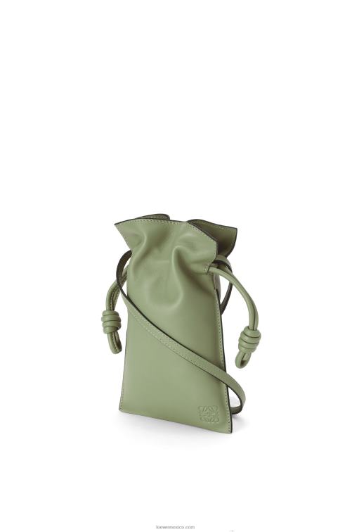 Romero bolsillo flamenco de piel de becerro napa Loewe R8J8Z293 mujer