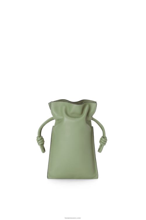 Romero bolsillo flamenco de piel de becerro napa Loewe R8J8Z293 mujer