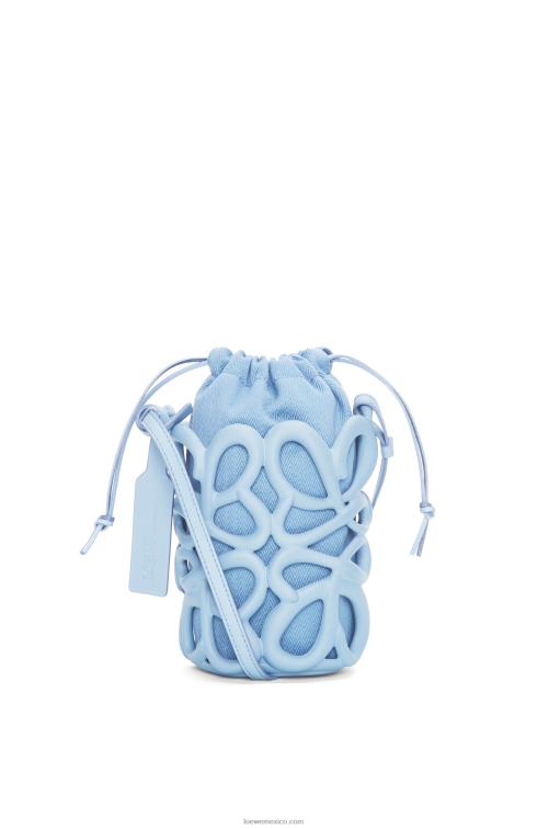 azul polvoriento bolsillo inflado con anagrama de gomaespuma ligera Loewe R8J8Z576 mujer