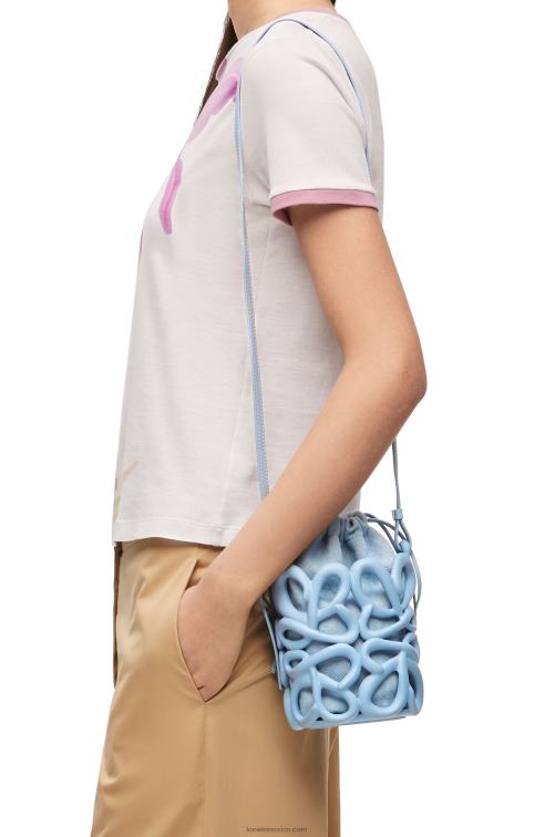 azul polvoriento bolsillo inflado con anagrama de gomaespuma ligera Loewe R8J8Z576 mujer