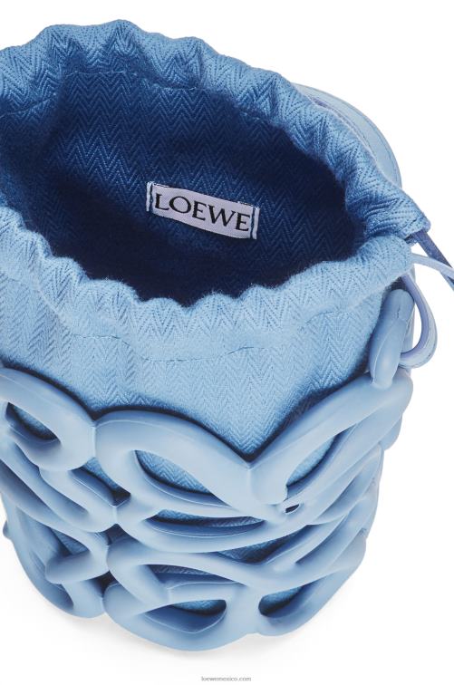 azul polvoriento bolsillo inflado con anagrama de gomaespuma ligera Loewe R8J8Z576 mujer