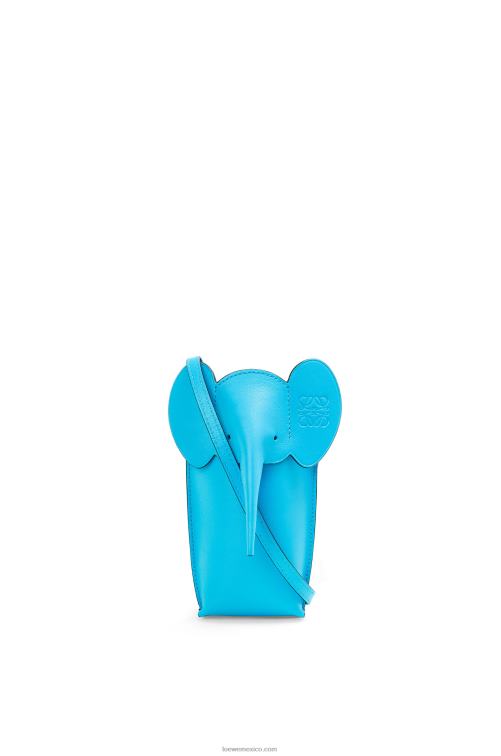 cian bolsillo de elefante en piel de becerro clásica Loewe R8J8Z603 mujer