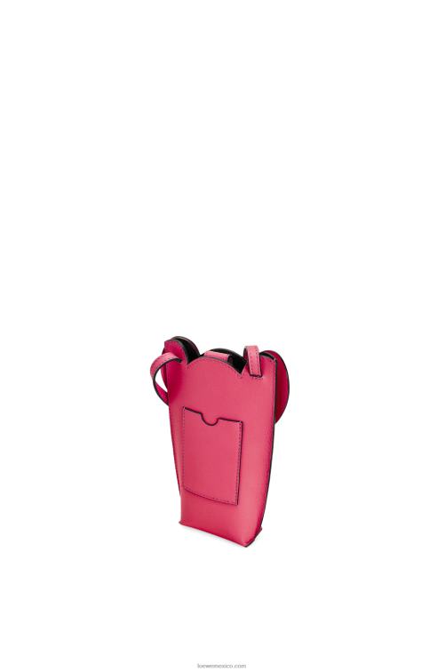 esmalte rojo rubí bolsillo de elefante en piel de becerro clásica Loewe R8J8Z604 mujer