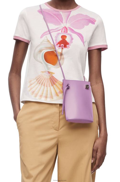 guimauve bolsillo para dados en piel de becerro clásica Loewe R8J8Z573 mujer