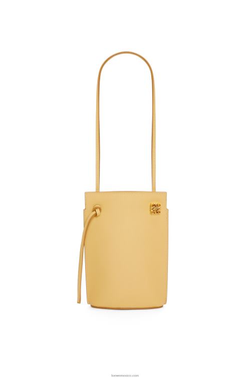mantequilla oscura bolsillo para dados en piel de becerro clásica Loewe R8J8Z574 mujer