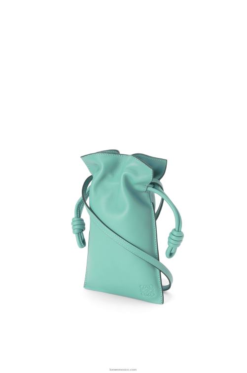 menta fresca bolsillo flamenco de piel de becerro napa Loewe R8J8Z296 mujer