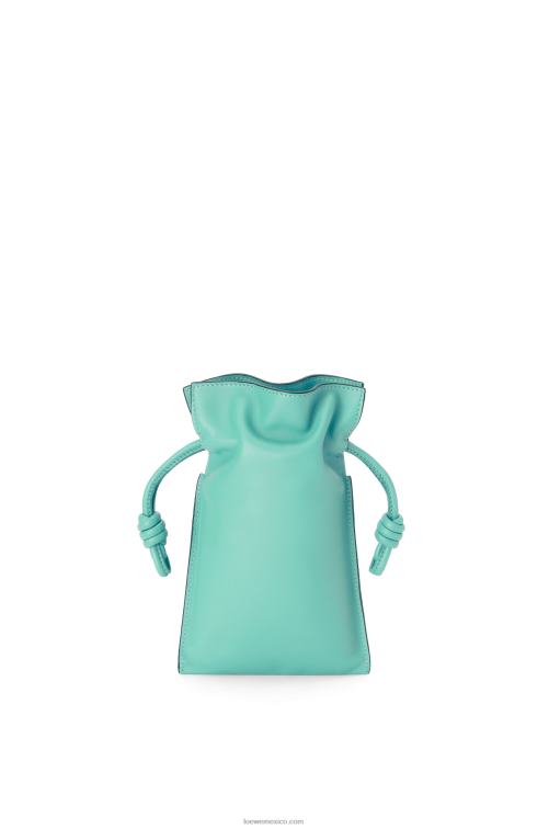 menta fresca bolsillo flamenco de piel de becerro napa Loewe R8J8Z296 mujer