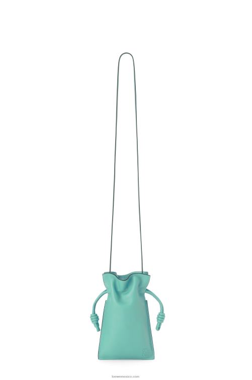 menta fresca bolsillo flamenco de piel de becerro napa Loewe R8J8Z296 mujer