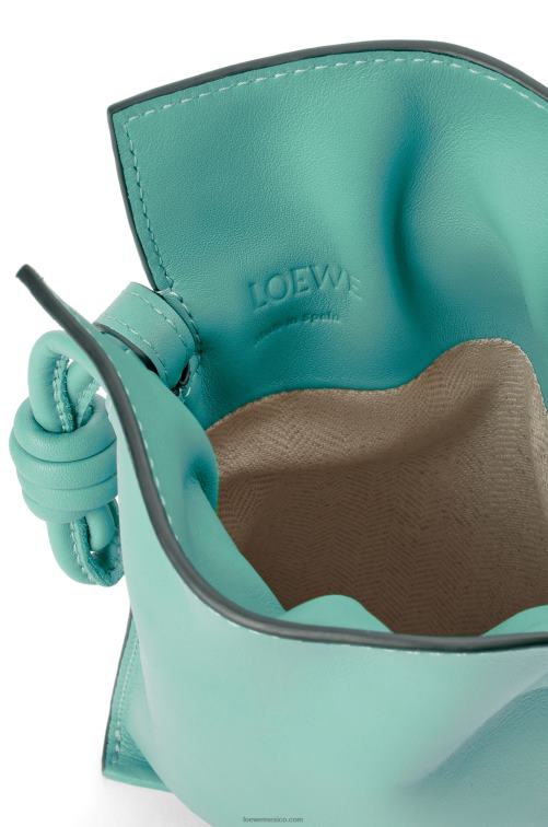 menta fresca bolsillo flamenco de piel de becerro napa Loewe R8J8Z296 mujer