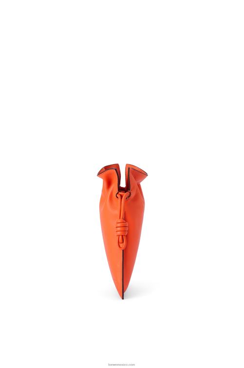 naranja bolsillo flamenco de piel de becerro napa Loewe R8J8Z599 mujer