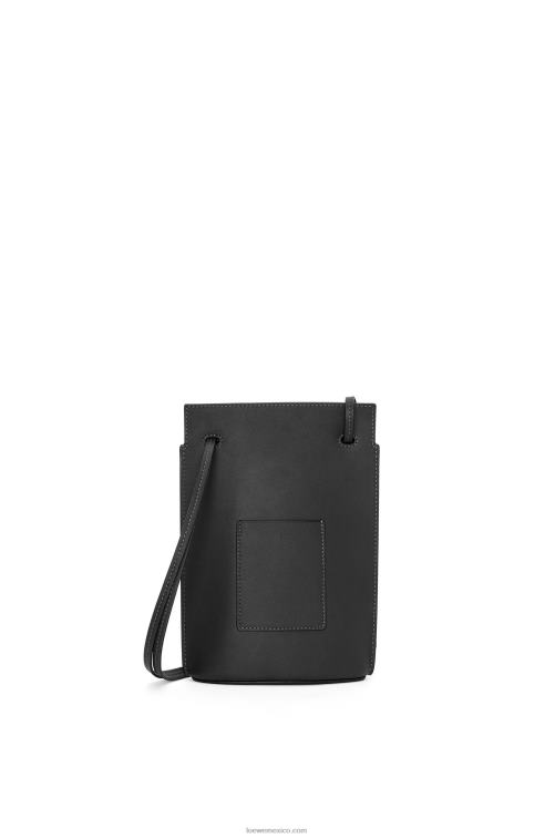 negro bolsillo para dados en piel de becerro clásica Loewe R8J8Z575 mujer