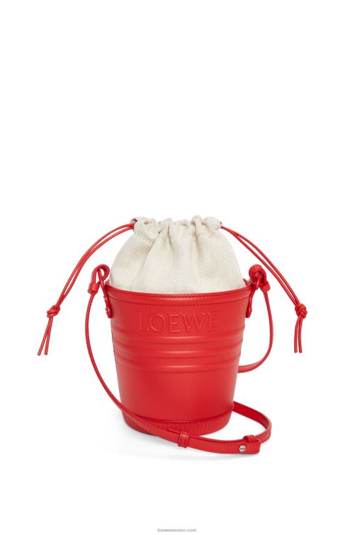 rojo bolsillo jardinero de piel de becerro Loewe R8J8Z229 mujer