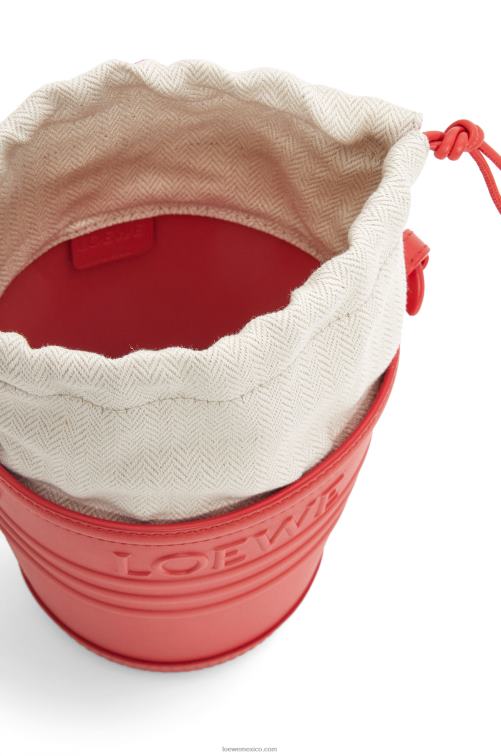 rojo bolsillo jardinero de piel de becerro Loewe R8J8Z229 mujer