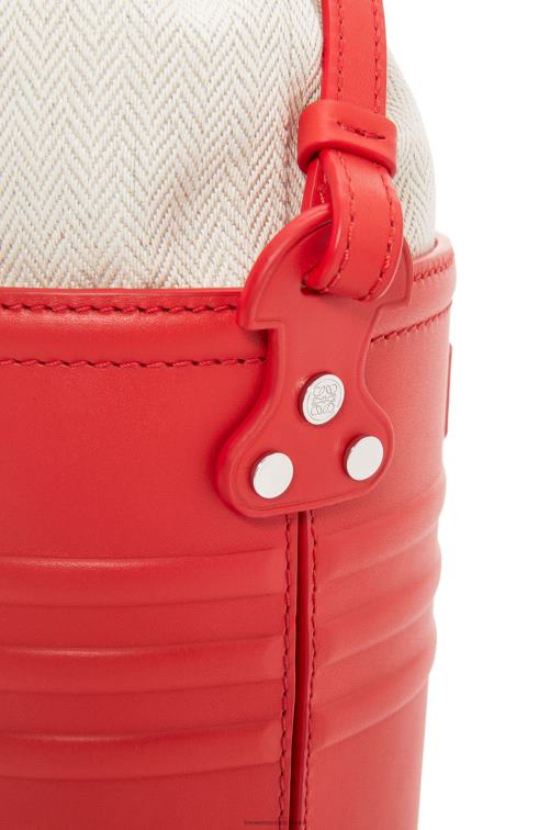 rojo bolsillo jardinero de piel de becerro Loewe R8J8Z229 mujer