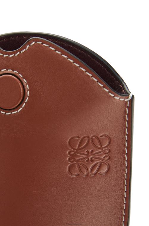 óxido bolsillo de puerta en piel de becerro suave Loewe R8J8Z606 mujer