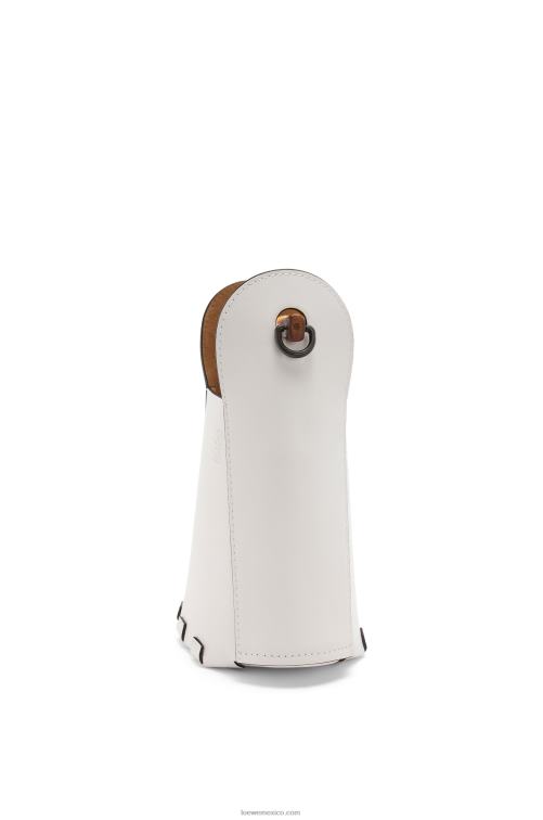 blanco suave bolso bombonera de bambú en piel de becerro Loewe R8J8Z178 mujer