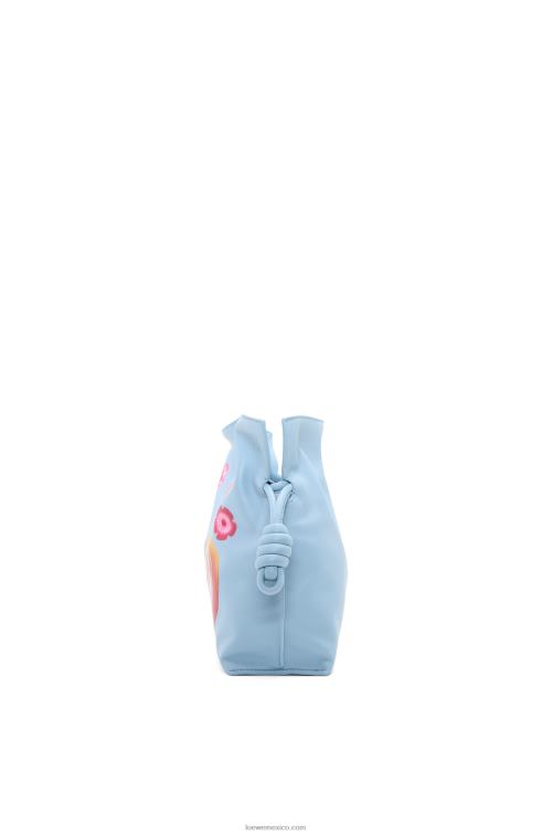 azul polvoriento Bolso de mano maruja mallo flamenca de piel de becerro napa Loewe R8J8Z361 mujer