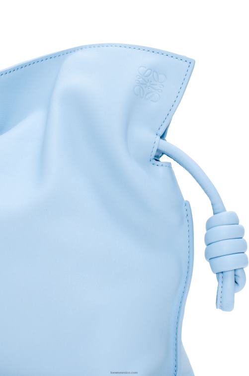 azul polvoriento bolso de mano flamenco de piel de becerro napa Loewe R8J8Z539 mujer